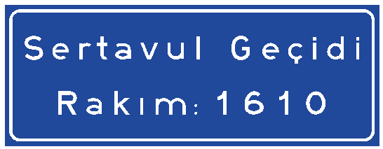 Coğrafi Bilgi Levhası (Dağ Geçidi)