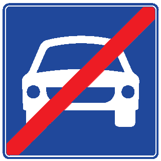 Motorlu Taşıt Yolu Sonu