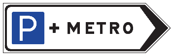 Kavşak İçi Yön Levhası (Metro)