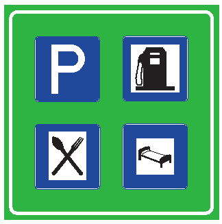 Servis Alanı Levhası